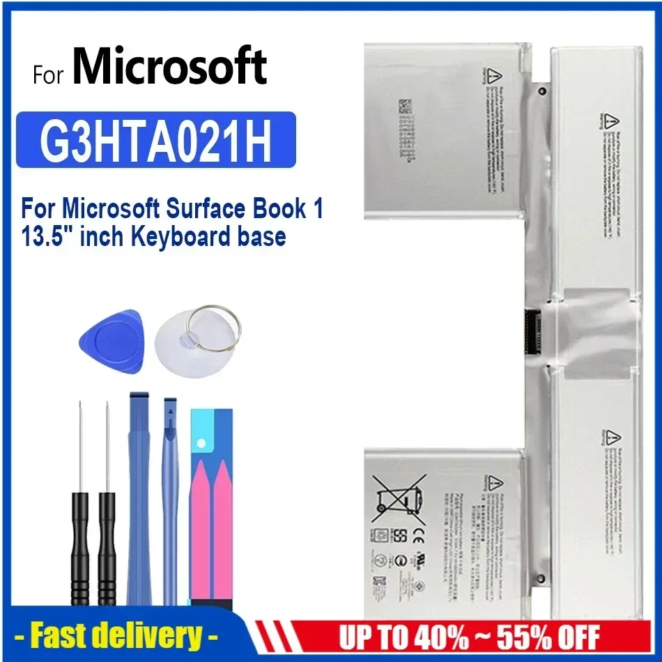 G3HTA024H 2387mAh/6800mAh Battery For Microsoft Surface Book 1 13.5 inch 1705 Keyboard base 1703 Screen 1704 ,CR7 DAK822470K