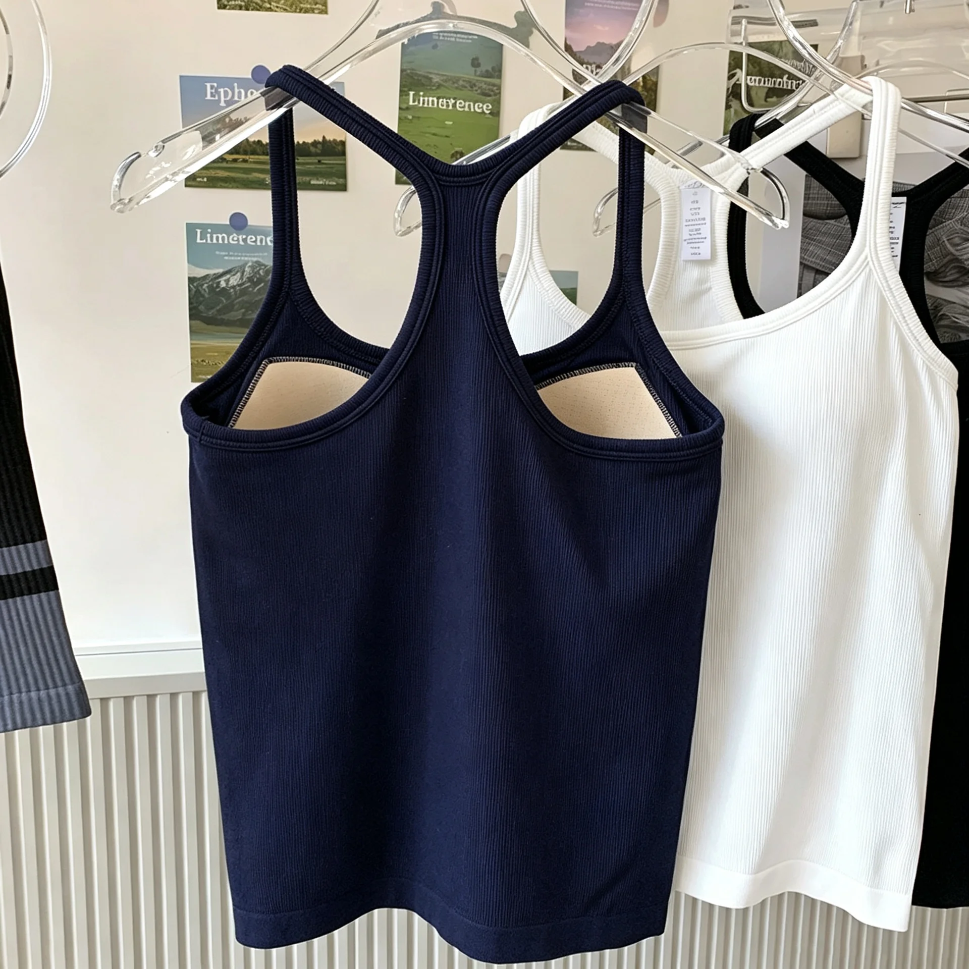 Women's Yoga Wear Sports Bra Shockproof Push-Up Fitness Clothing with Padded Chest Running Outerwear Pilates Tank Top image 4