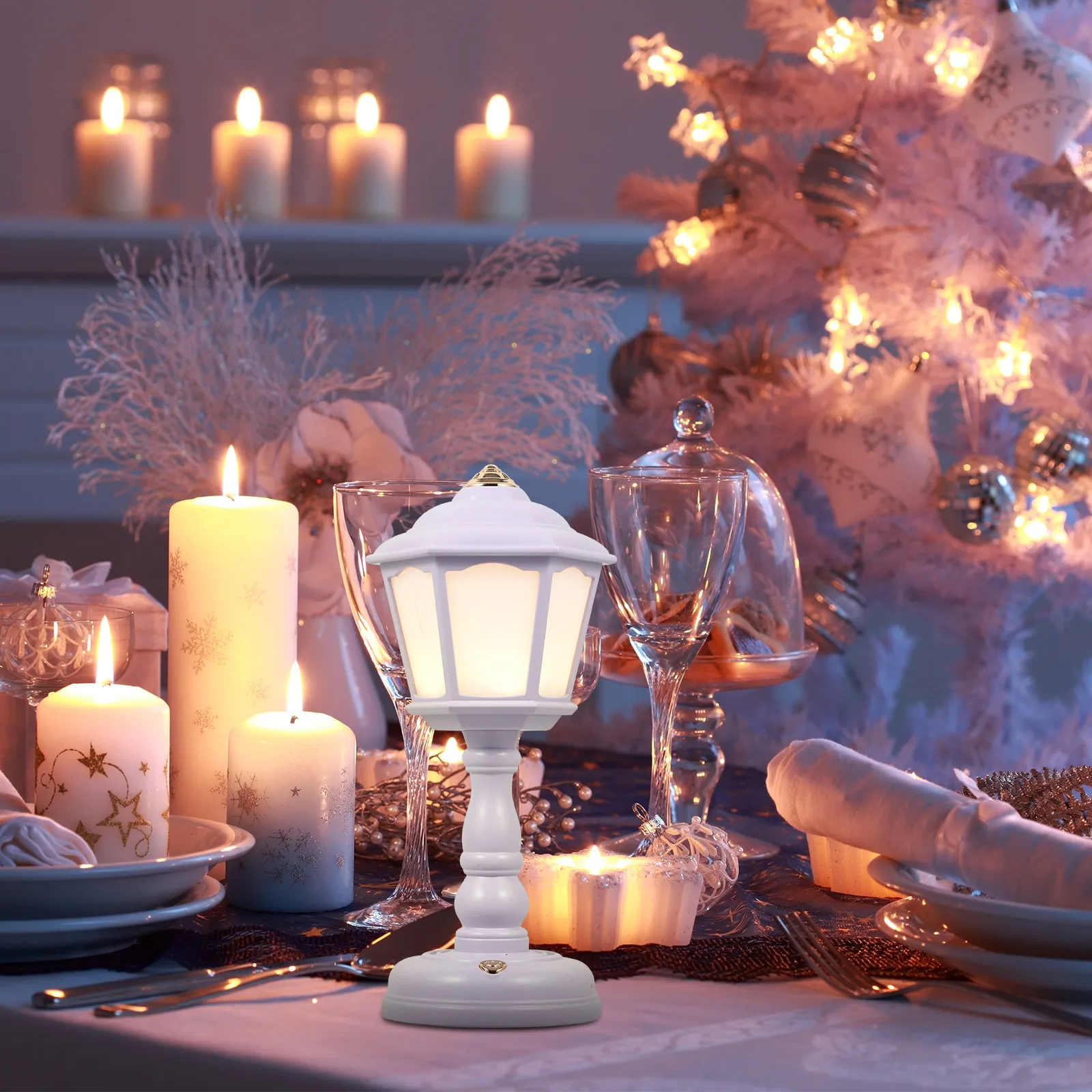 

Набор из 1 шт. винтажной настольной лампы в стиле ретро, мини-фонарь в дворцовом стиле, ночник с USB-зарядкой, европейский стиль, настольная прикроватная лампа, бережная для глаз