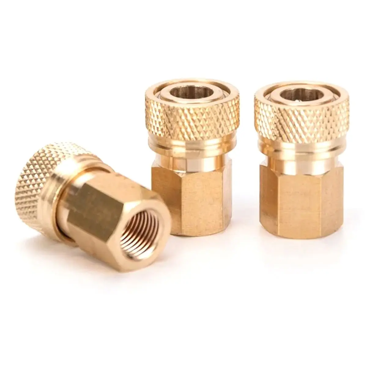 Thread Copper Quick Connect Couplings Fittings Quick Disconnect Release Air Refilling Adapter M10 Coupler Sockets