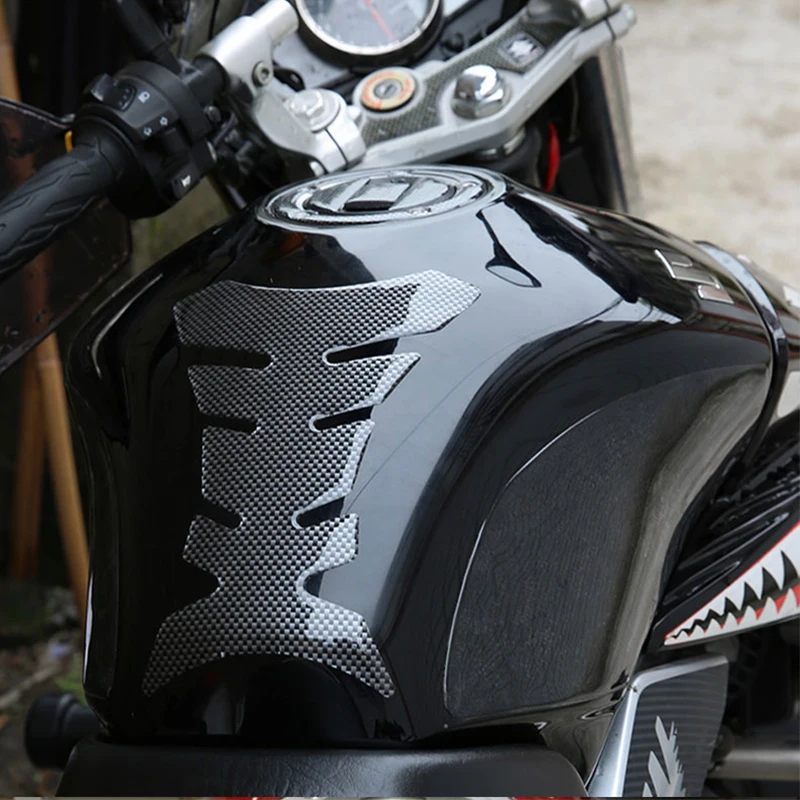 Motorbike Fuel Gas Cap Cover Tank Protector Pad Sticker Fish Bone Style Motorcycle Decal Sticker Motorbike Styling Accessories image 5