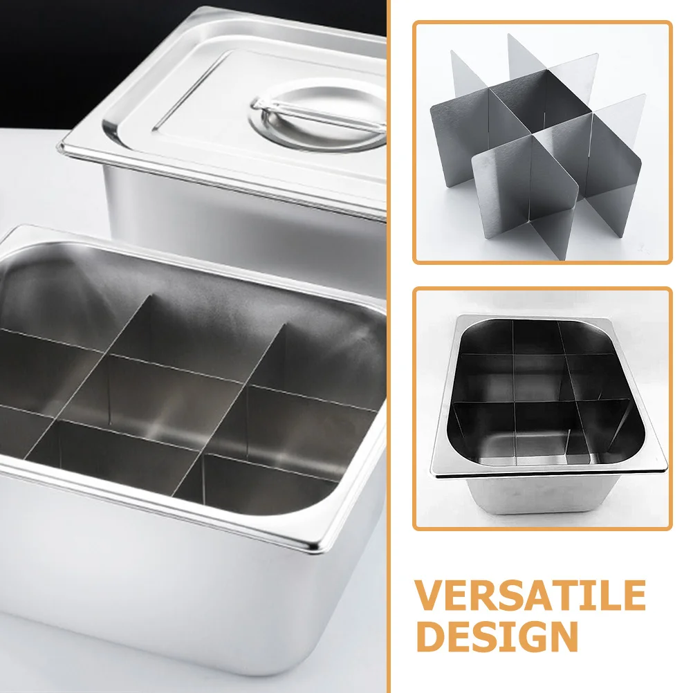 

Nine-Grid Pot Divider Stainless Steel Thick For Hot Pot Skewers Oden Cooking Chinese Style Kitchen Gadget Reusable Metal