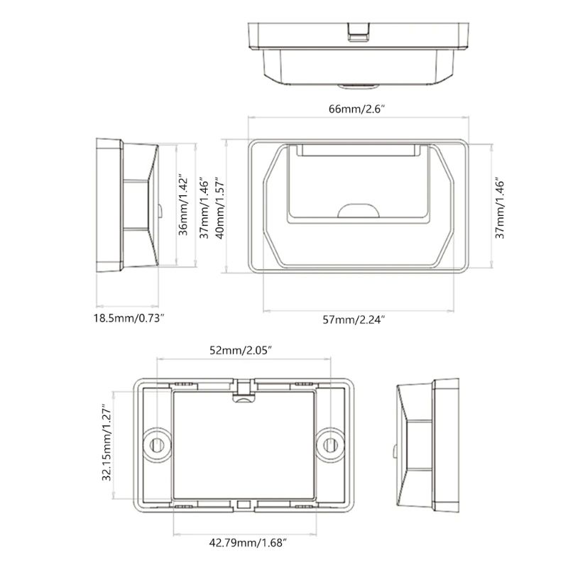 Outlet USB 12V-24V Tipe C/USB A/USB A + Tipe C Soket USB Port Pengisi Daya Dudukan Panel Adaptor Daya