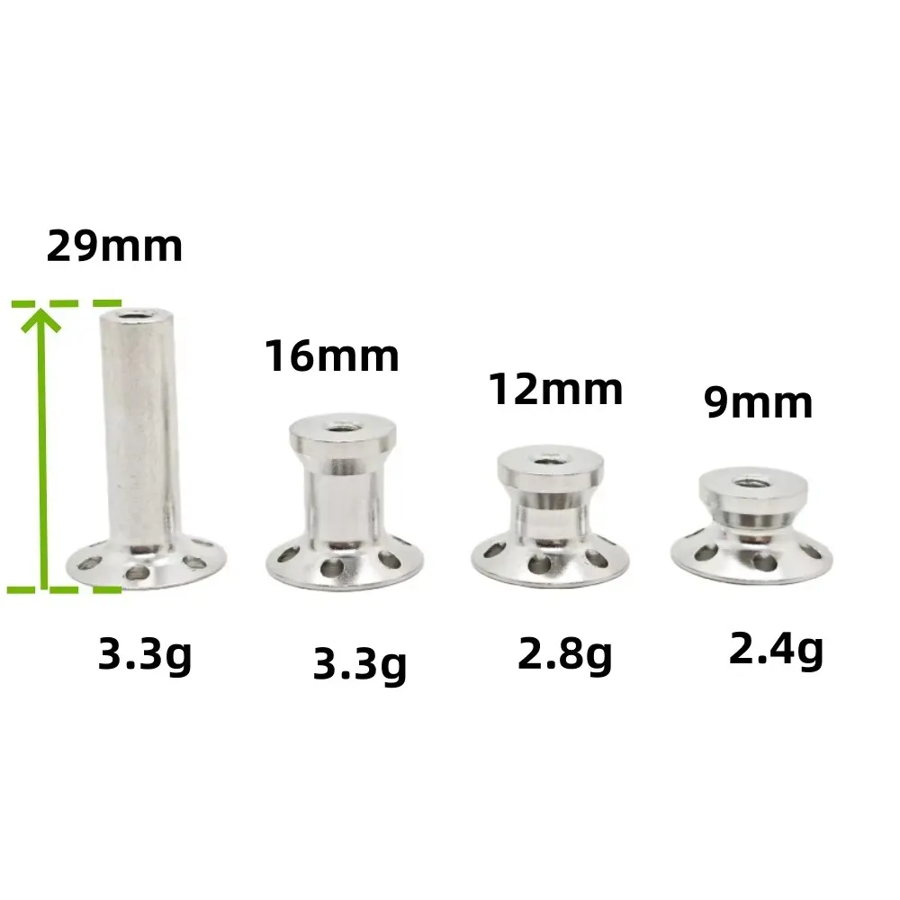 Pezzi di ricambio per barche Rc Serbatoio carburante M4 Supporti base Servo Fissaggio Supporto H9/12/16/29mm Distanziali in alluminio CNC per barca modello Rc