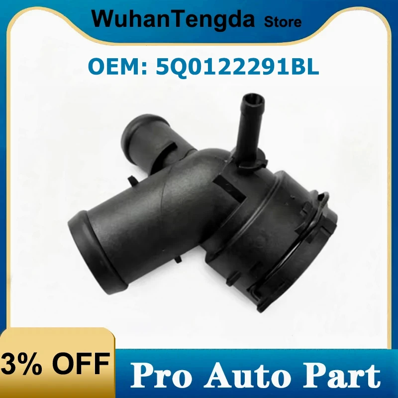 

Radiator Coolant Hose Flange for Audi S3 2.0L A/T VW Seat Skoda 5Q0122291BL