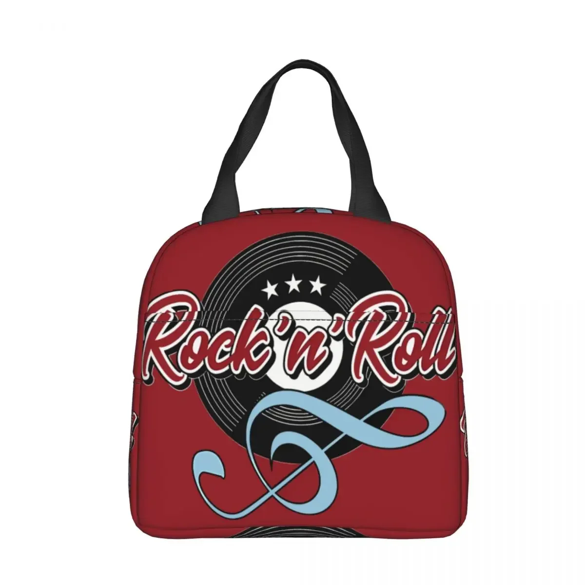 Sock Hop Party Insulated lunch bag Vintage Rockabilly Rock And Roll Women Kids Cooler Bag Thermal Portable Lunch Box Ice Pack