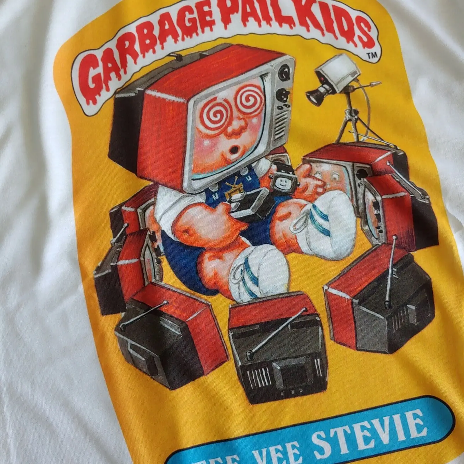 New GARBAGE PAIL KIDS T-Shirt TEE-VEE STEVIE Series 1 10a GPK Steve Steven S-2XL