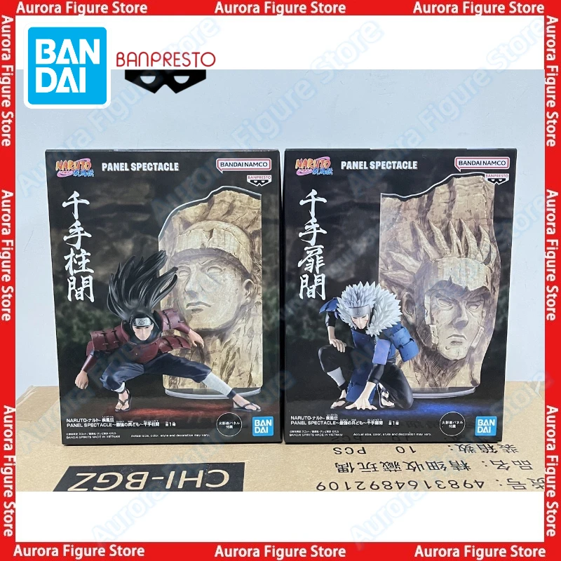 

In Stock Bandai BANPRESTO PANEL SPECTACLE Naruto Senju Hashirama Senju Tobirama Desktop Cute Doll Anime Figures Toys Model PVC