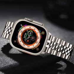 Apple Watch用ステンレススチールブレスレット,Apple Watch用,ウルトラ2, 49mm, 6,se 7,8,9,45mm, 44mm 41mm, 40mm, 42mm