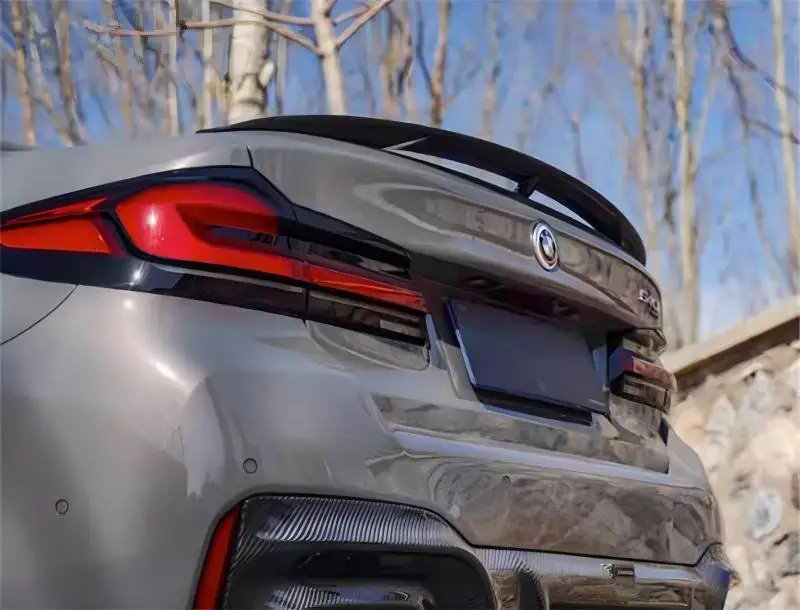 لسيارات BMW 5 Series 525i 530 G30 G38 M5 2019-2023 ألياف الكربون الحقيقية الذيل الجناح اكسسوارات السيارات تجديد الديكور المفسد عدة