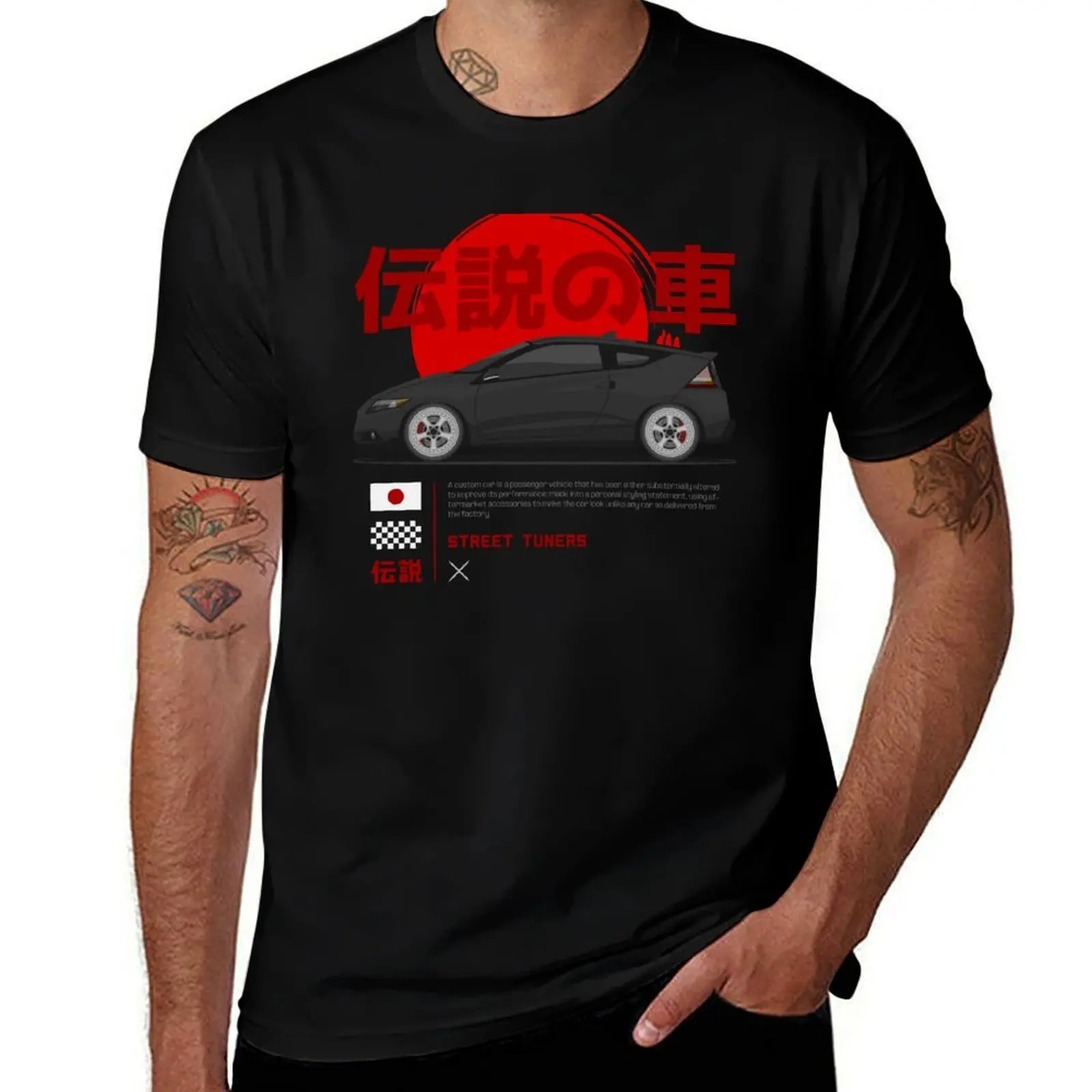 

Tuner Black CRZ JDM T-Shirt Work Duty Casual T-Shirt