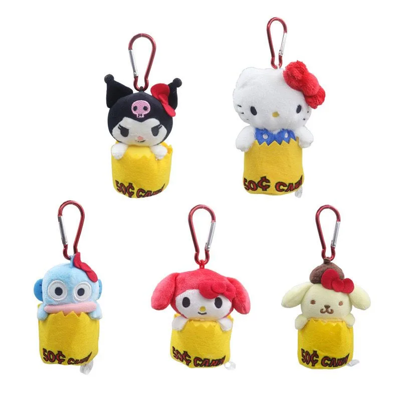 Kawaii Sanrio Kuromi Hello Kitty Cartoon Schattige Knuffels Hangydon Rugzak Hanger Sleutelhanger Pop Decoratie Meisje Verjaardagscadeau