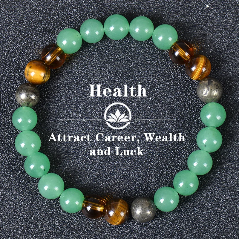 Master-Level Custom Natural Stone Bracelet Unisex Brings Good Luck Health And Energy Attracts Popularity Jewelry Gift Wholesale