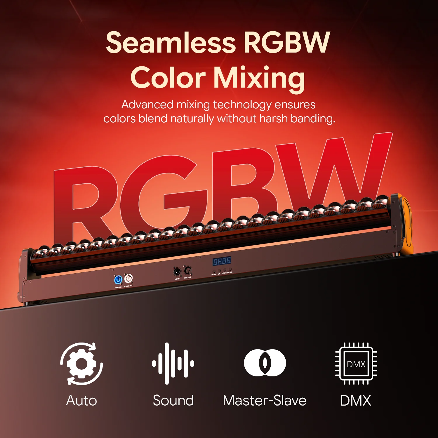 

Светодиодные прожекторы Datewink 2Pcs 24X12W RGBW с эффектом стробоскопа, DMX-управлением, для сцены, дискотек, вечеринок, ночных клубов, свадеб.