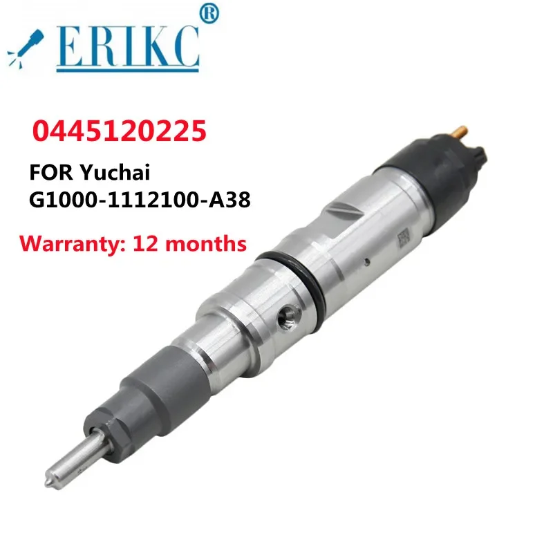 

ERIKC 0445120225 Common Rail Fuel Injection Nozzle 0 445 120 225 FOR Yuchai G1000-1112100-A38 0445 120 225