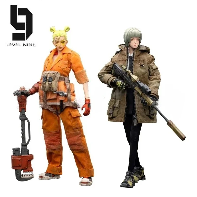 

1/12 JOYTOY Level Nine Action Figure Frontline Chaos Sniper Rin & Mechanic Lie Anime Collection Model Toys Gift