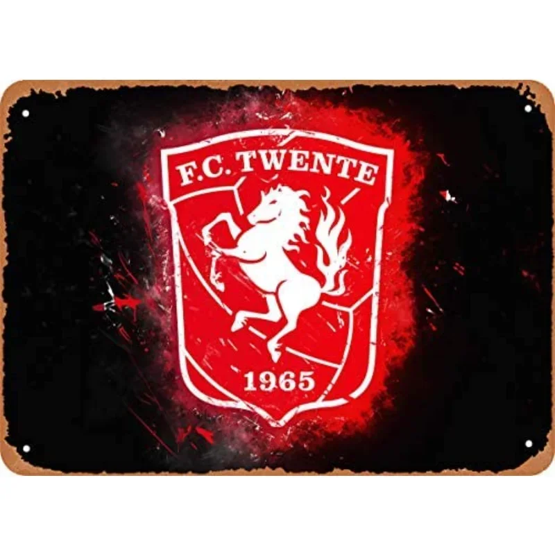 （2D Tin painting）Metal Sign - Sport fc twente - 8 x 12 Vintage Look Tin Plate  metal plate  vintage decor