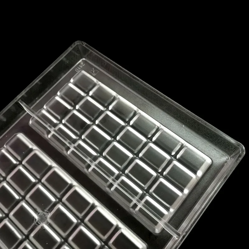 14.5*7*0.8cm Cubes Polycarbonate Chocolate Bars Mold Injection Hard PC Food Grade Candy Maker Mould Chocolate Candy Pastry Tool