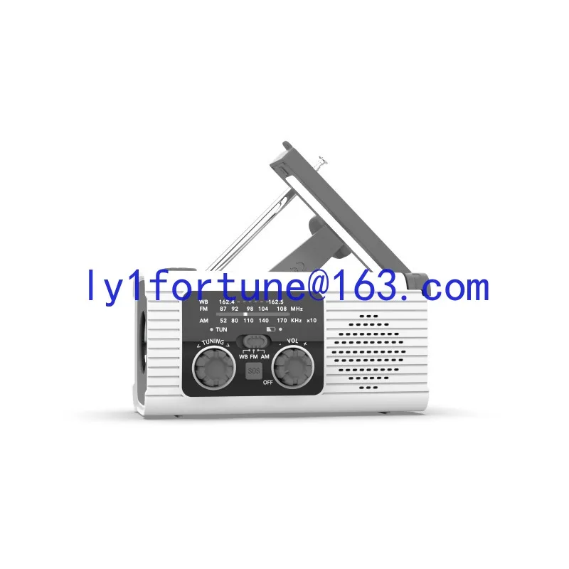 Multifunctional solar hand crank charging mobile phone emergency radio charging lighting disaster prevention radio