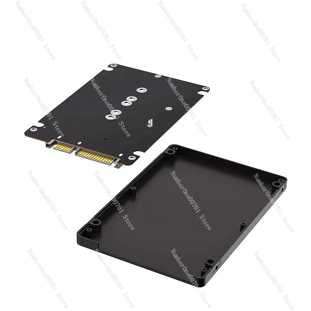 2 in 1 Combine M.2 NGFF key B & mSATA SSD To  2.5 SATA3 Adapter With Plastic Enclosure