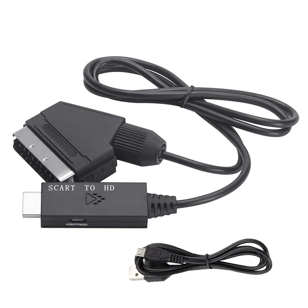SCART to HDMI Converter SCART to HDMI Adapter Output Audio Converter Adapter Audio Head For Crt TV Vhs Video Recorder HD 10 F0B7 image 5