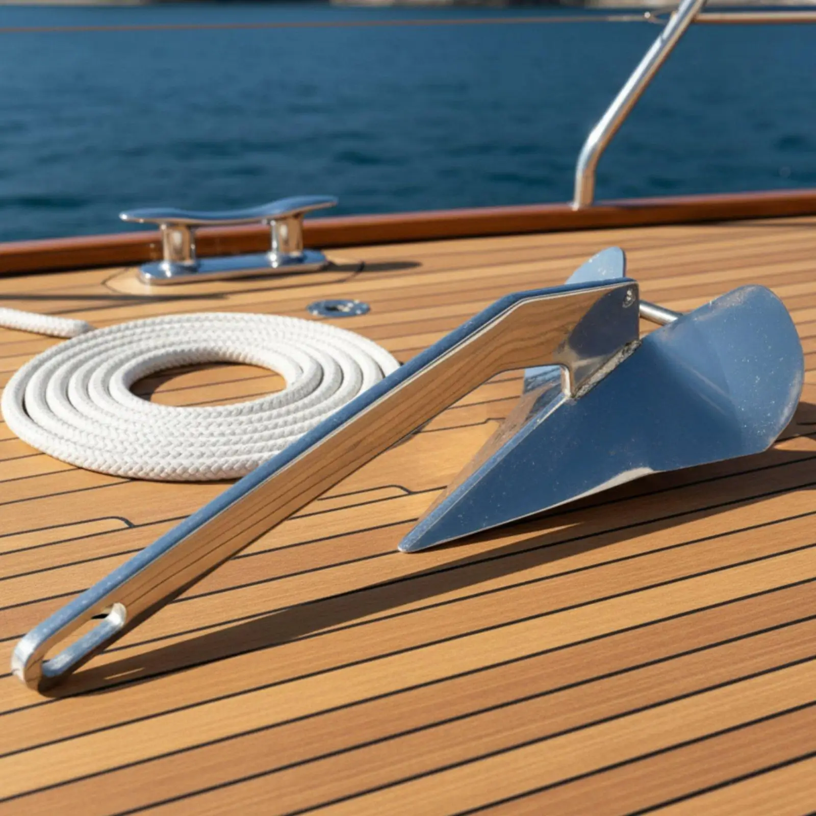 Triangular Anchor Quick Setting 316 Stainless Steel Anchor High Holding Power Marine Hardware for Yachting, Sailing, Boating