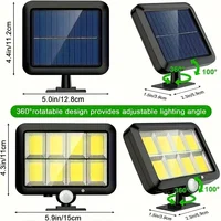 Outdoor Lighting Street Solar Split Wall Lamp 3 Mode Waterproof Motion Sensor Garden Street Lights Solar Lamp Garden Wall Light 2