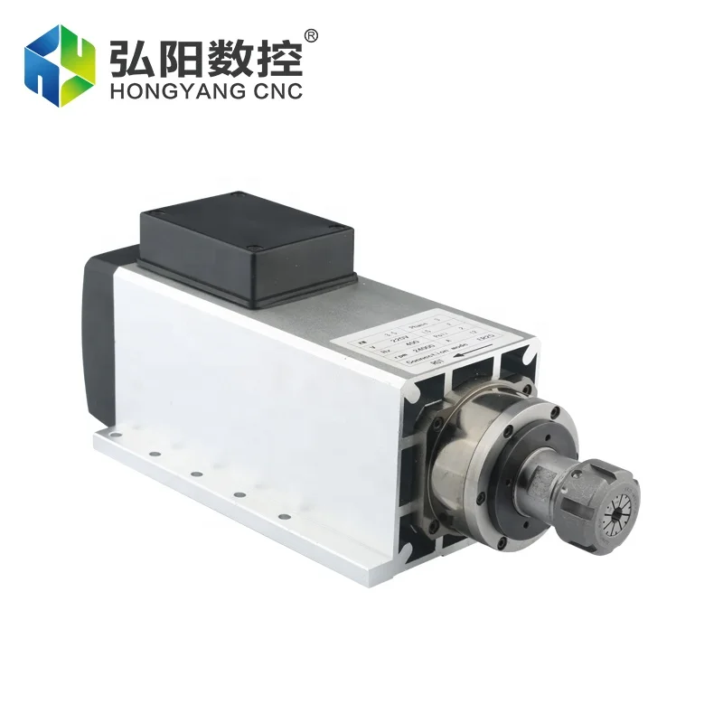 Hycnc Hot Selling 3.5 Kw Ac 220v 380v Er25 18000 Rpm Air Cooled Spindle Motor Cnc Router Engraving Lathe Machine Motor Spindle