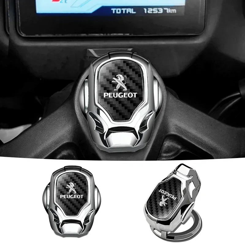 

1pcs Car One-Click Start Buttons Protective Cover Decoration For Peugeot 208 3008 107 308 2008 207 508 607 301 106 406 407