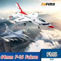 FMS 64mm F-16 V2 Falcon Fighter Jet With A Wingspan Of 712mm /28in Is A Remote-controlled Electric Model Aircraft PNP