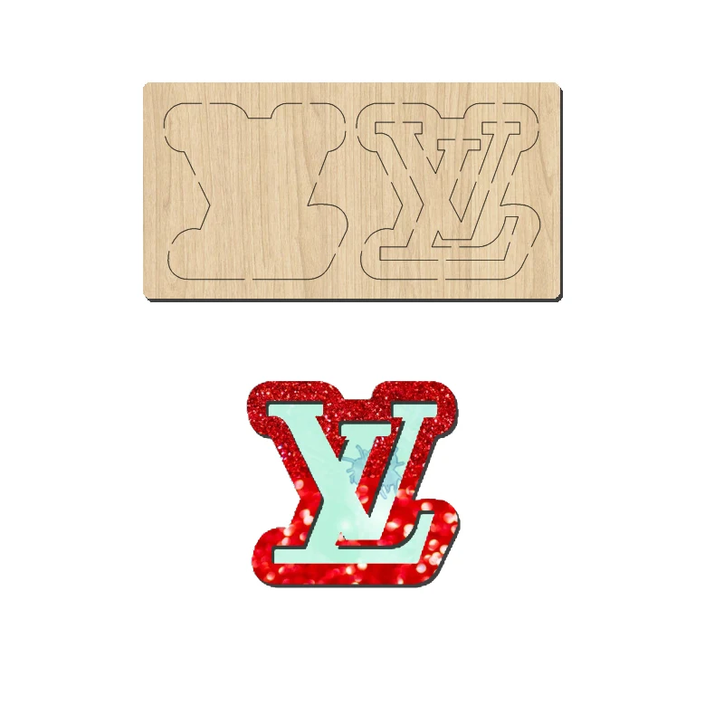 

K195 Wooden Cutting Die Of Brand Logo, Applicable To Most Machines