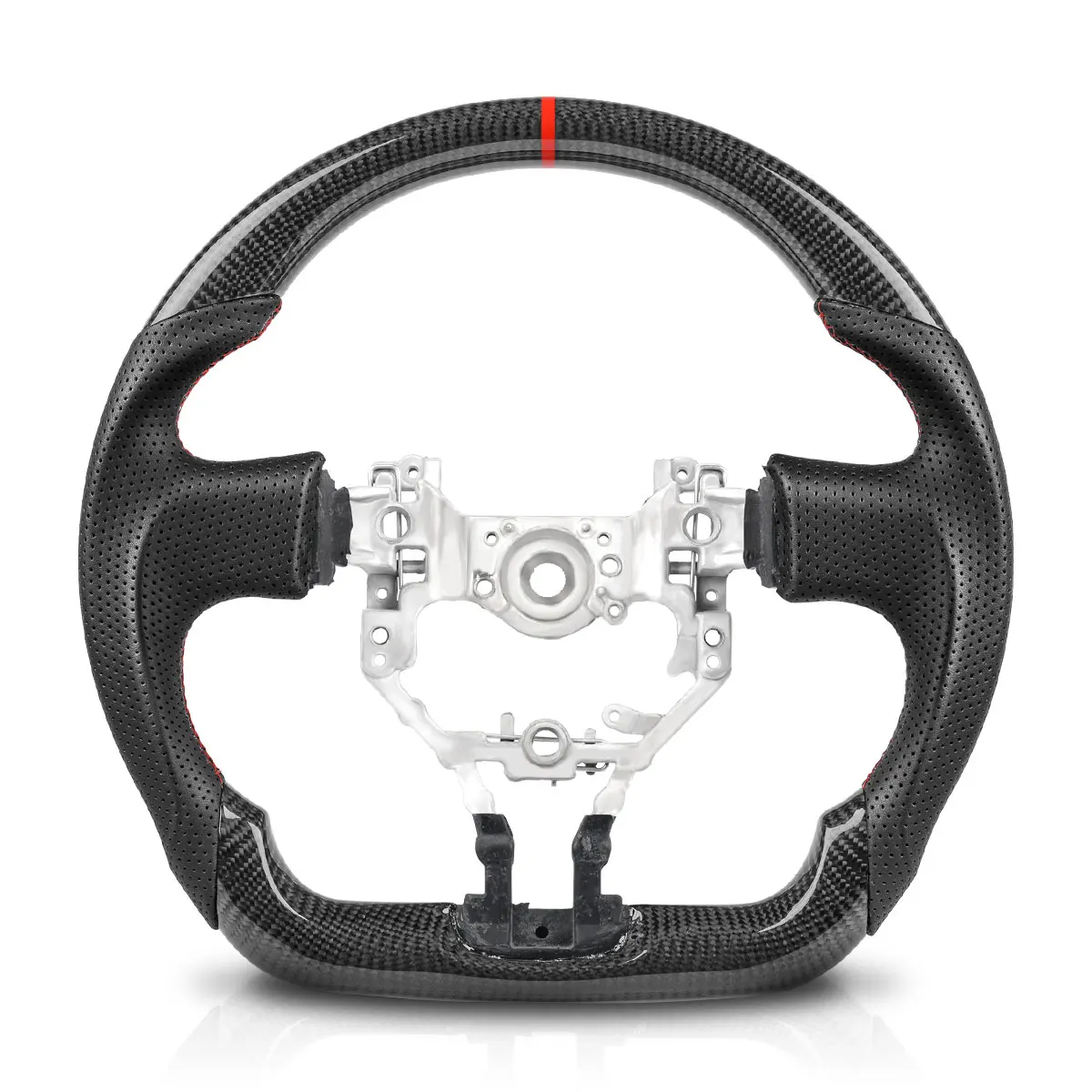 

Руль из настоящего углеродного волокна для Toyota 86 для Subaru BRZ 2012 2013 2014 2015 2016, перфорированный кожаный гоночный руль