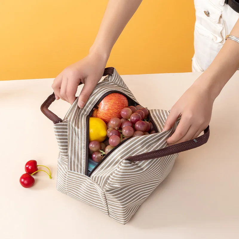 Insulated Lunch Bag Insulation Bento Pack Aluminum Foil Rice Bag Meal Pack Ice Pack Student Bento Lunch Handbag Insulation