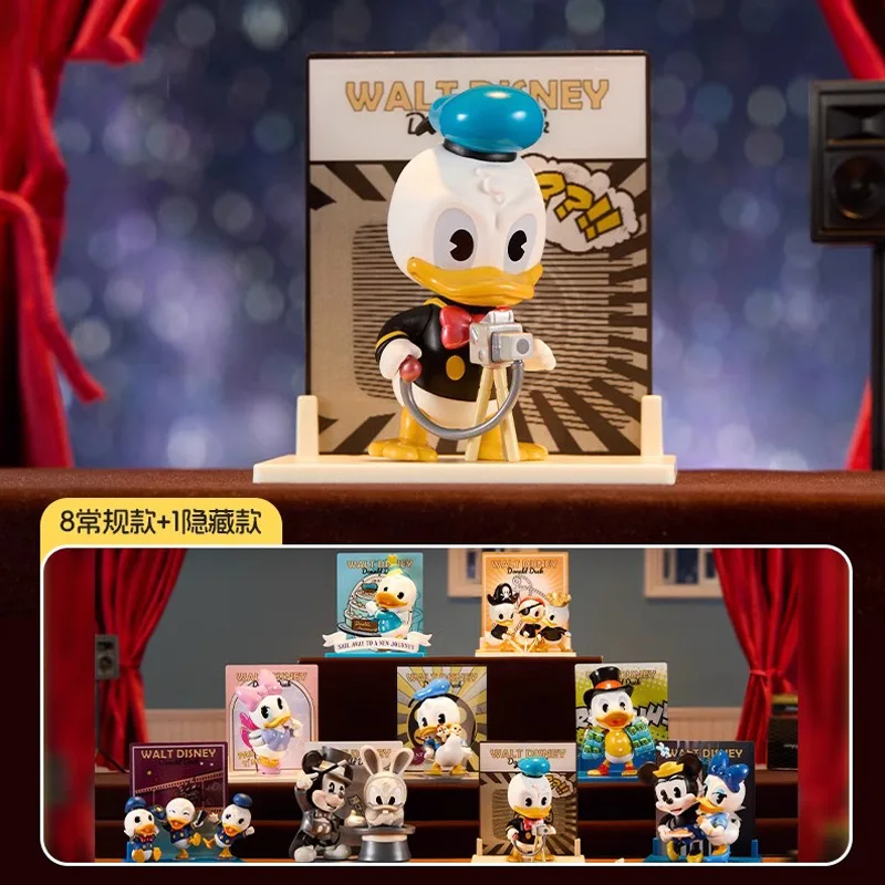Figura de Minnie y Daisy, caja ciega de Disney, cubierta de Pato Donald, modelo de serie, caja misteriosa, muñecas del 90 ° aniversario, juguete de decoración, regalos