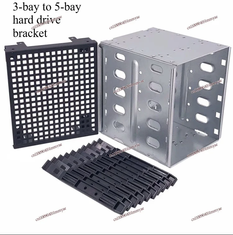 3x5 HDD Drive Cage, Convert 3 Optical Drive to 5 HDD Bay for 3.5