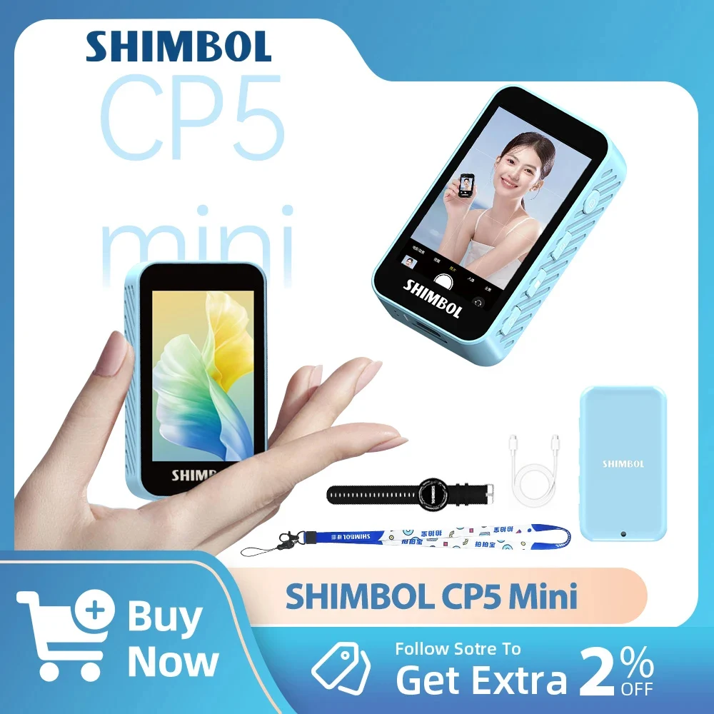 

Shimbol CP5 Mini 5-Inch 1080P HD Phone Selfie Monitor Screen for iPhone Rear Camera Vlog Live Streaming Video Shooting