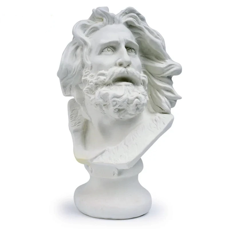 Marseille Bust Statue Resin Crafts Art Sketching Practice Sketching Plaster Statue Home Room Decoration Ornaments