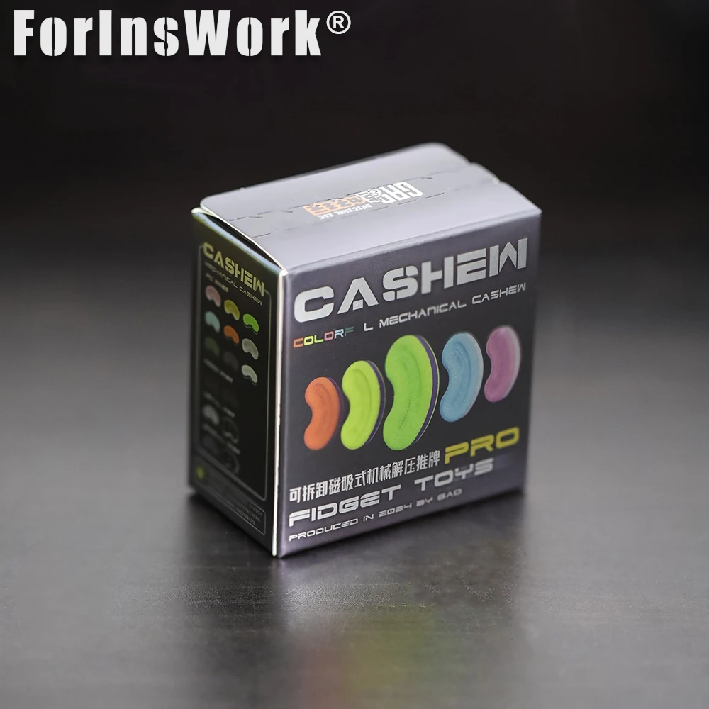 Gao Studio mecánico anacardo PRO Push Slider juguetes para aliviar el estrés Spinner Fidgets Slider Fidget Toys