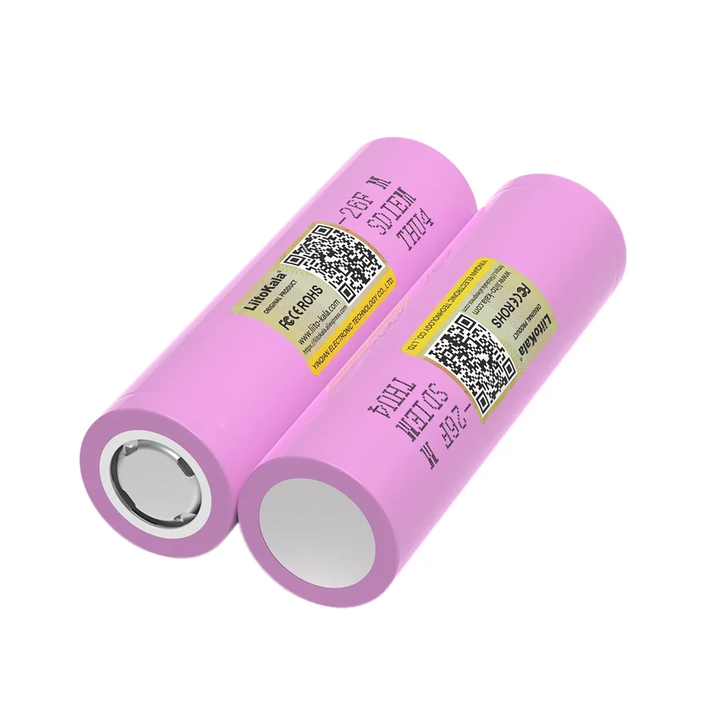 LiitoKala 3.7V 2600mAh 18650 Battery ICR18650 26FM Lithium ion Battery power bank battery  baterias recargables