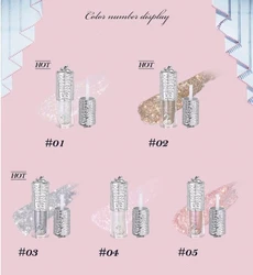 Flower Knows Swan Ballet Series Liquid Eye Shadow Pearlescent Fine Shiner Fine Sparkling Sequins 4g Eye Makeup