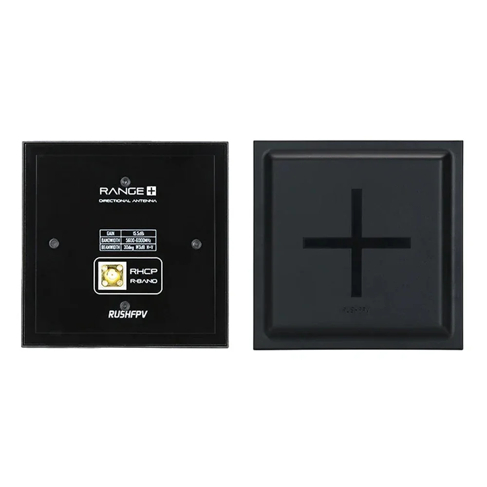 RushFPV RANGE 5.8G 15.5dBi 4X Flat Patch Directional Antenna RHCP LHCP High Gain Long Range FPV Receiver Antenna