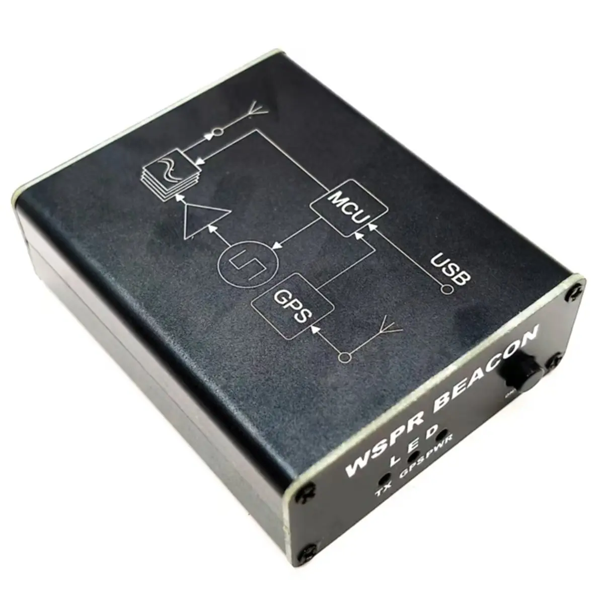 SI5351 WSPR Transmitter with TCXO for Stable Frequency Sync, Auto QTH Locator, 23dBm Output