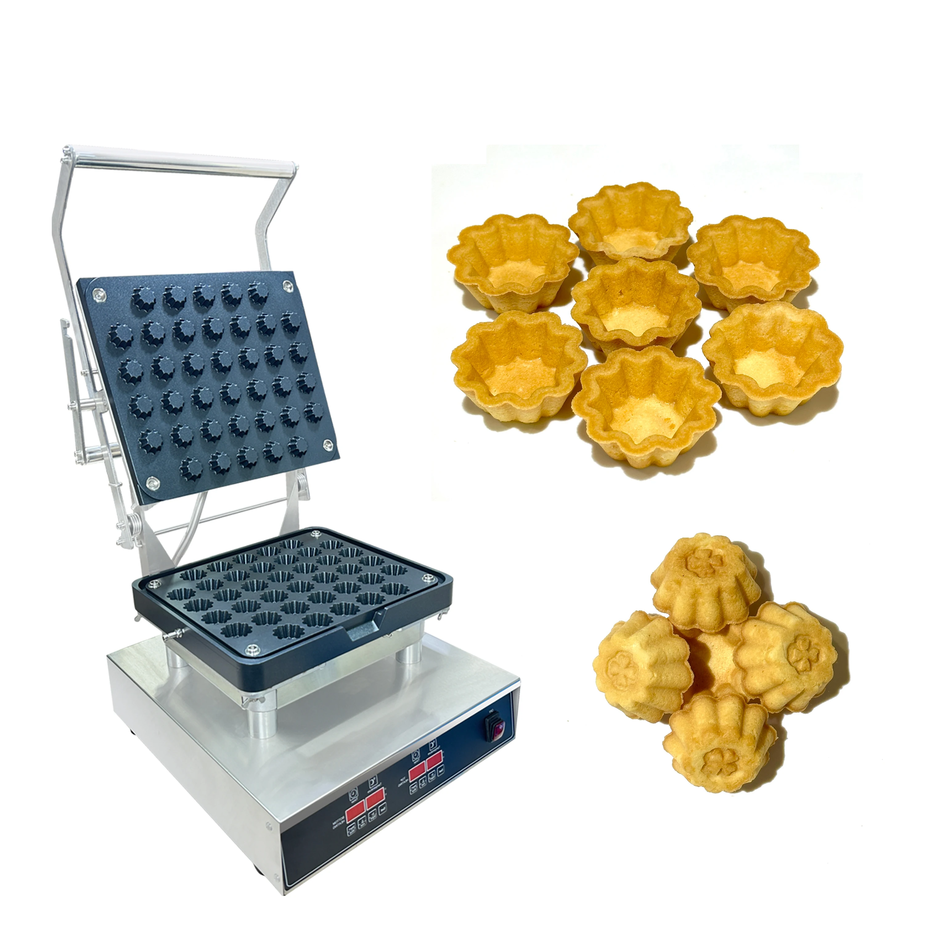 Custom Mold Egg Tart Press Machine for Small Business Factory Manufacturer Tartlet Base Waffle Maker with CE