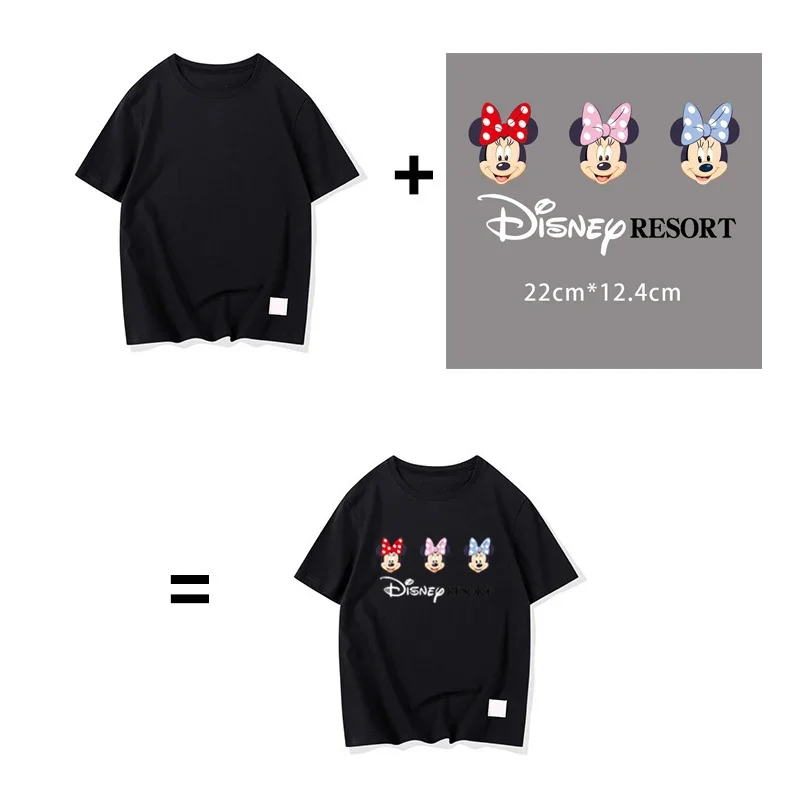 Disney Mickey Minnie Mouse Goofy łatki odzież termiczne naklejki transferowe żelazko na T-Shirt naszywki na ubrania dla dzieci Kawaii niestandardowe