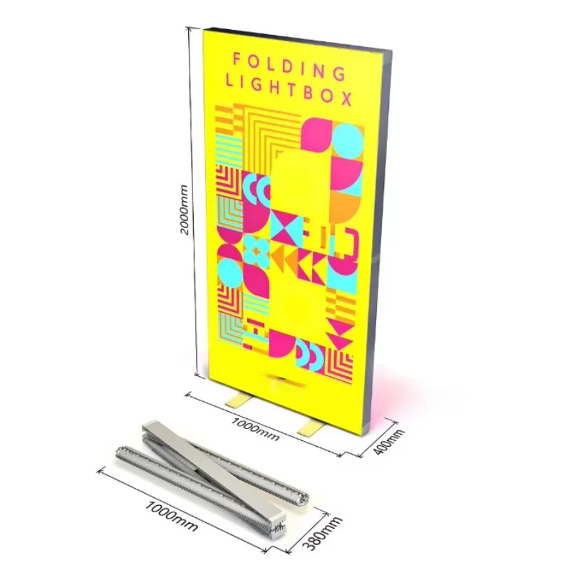 SEG LED Light Box Folding Lightbox for Tradeshow Backdrop Retail Use Shopping Mall Advertising LED Box