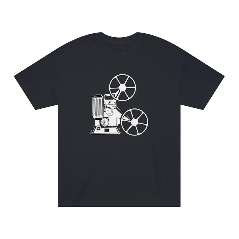 Projector Perfection: Vintage Cinema Style T-Shirt