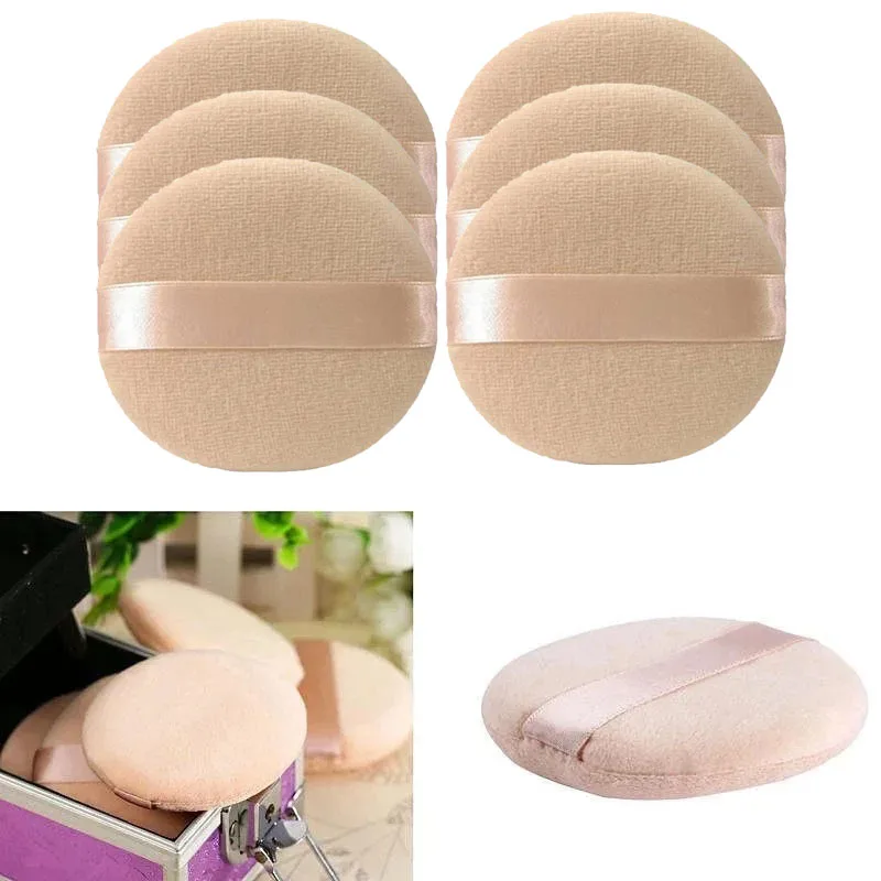 1/3/6 قطعة المهنية شكل دائري الوجه الوجه الجسم مسحوق الأساس نفخة المحمولة لينة التجميل نفخة ماكياج إسفنجة أساس