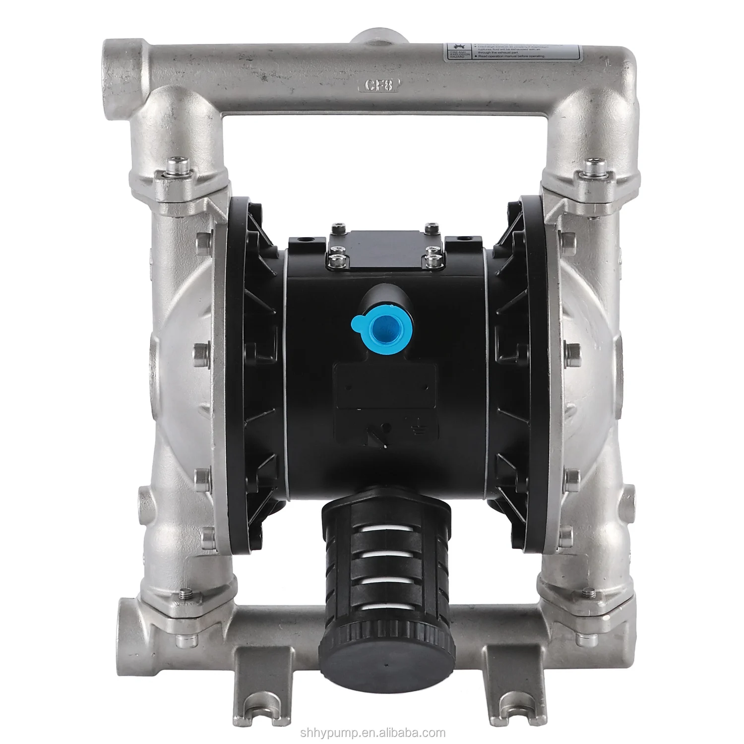 HY25-SS 1" Inch Anti-Solvent Air Operated Diaphragm Pump With Ptfe Diaphragm