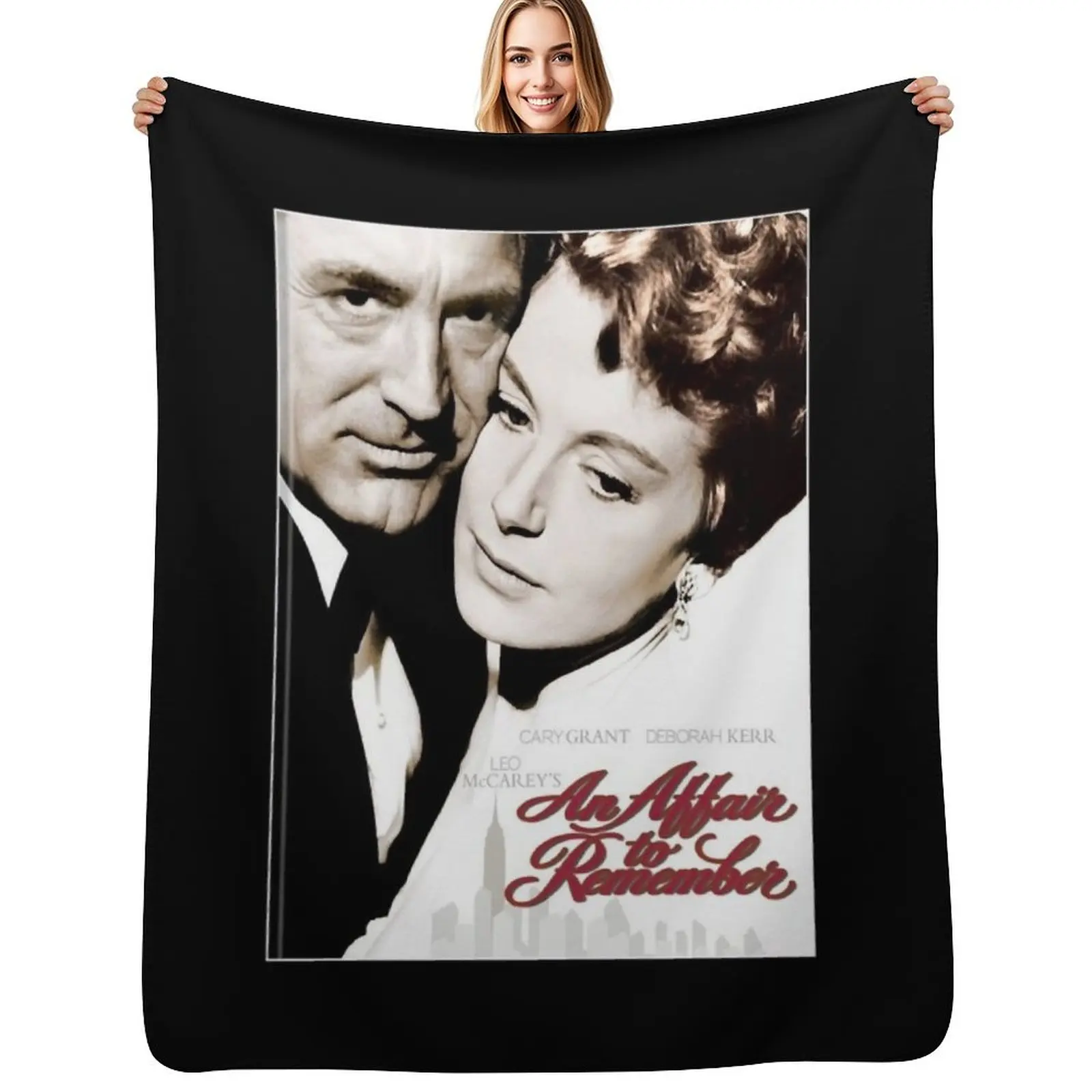 An Affair To Remember movie cover Cary Grant Throw Blanket Warm Comfortable Blanket for Office Napping