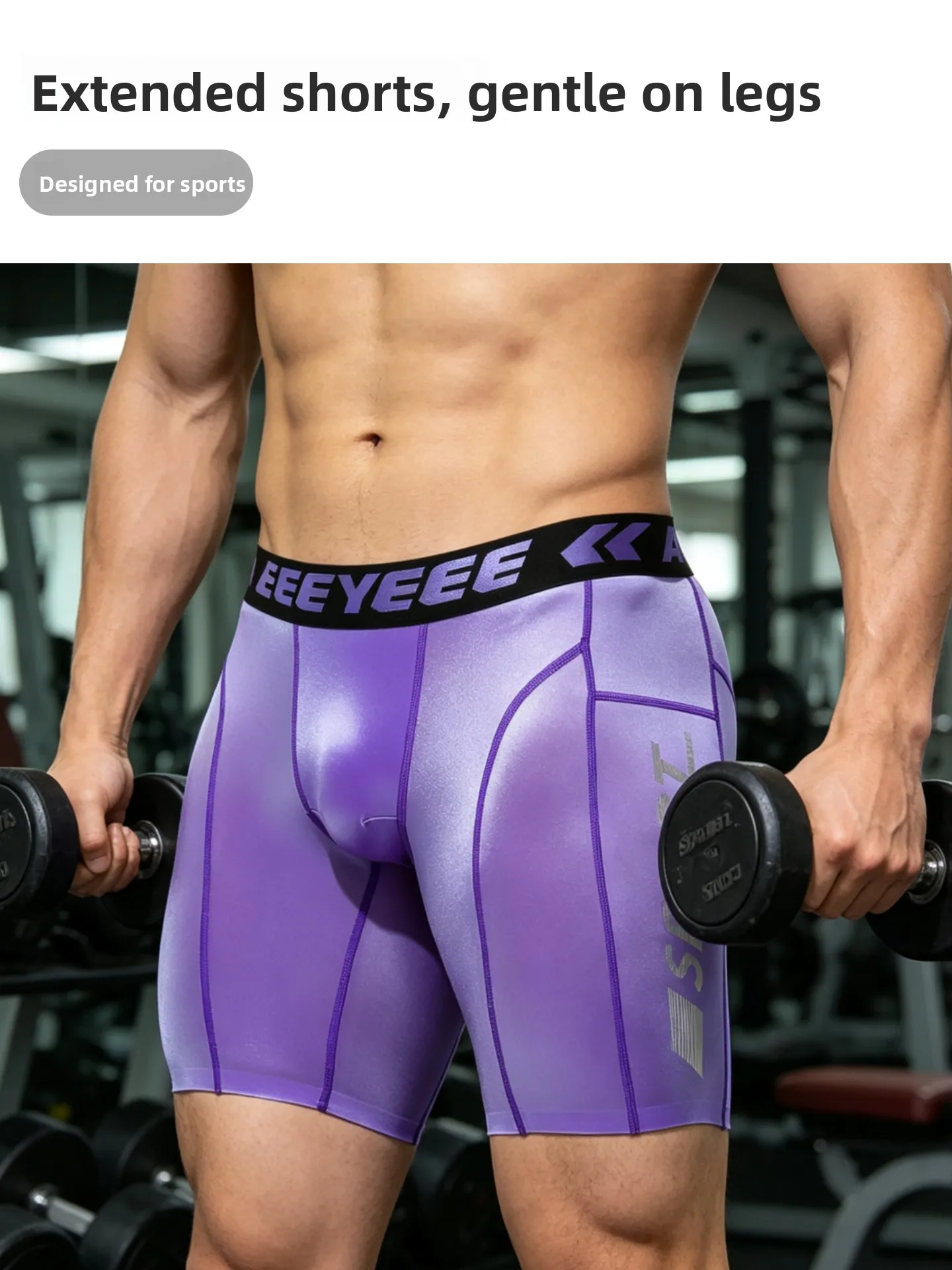 Sports Shorts Fitness Marathon Running Compression Quick Dry High Elastic Tight Basketball Underwear Five-Quarter Length Briefs